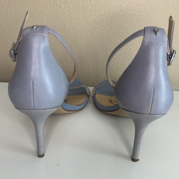 Sam Edelman Patti Ankle Strap Dress Heels Periwinkle Dusty Blue size 9 - Picture 6 of 12
